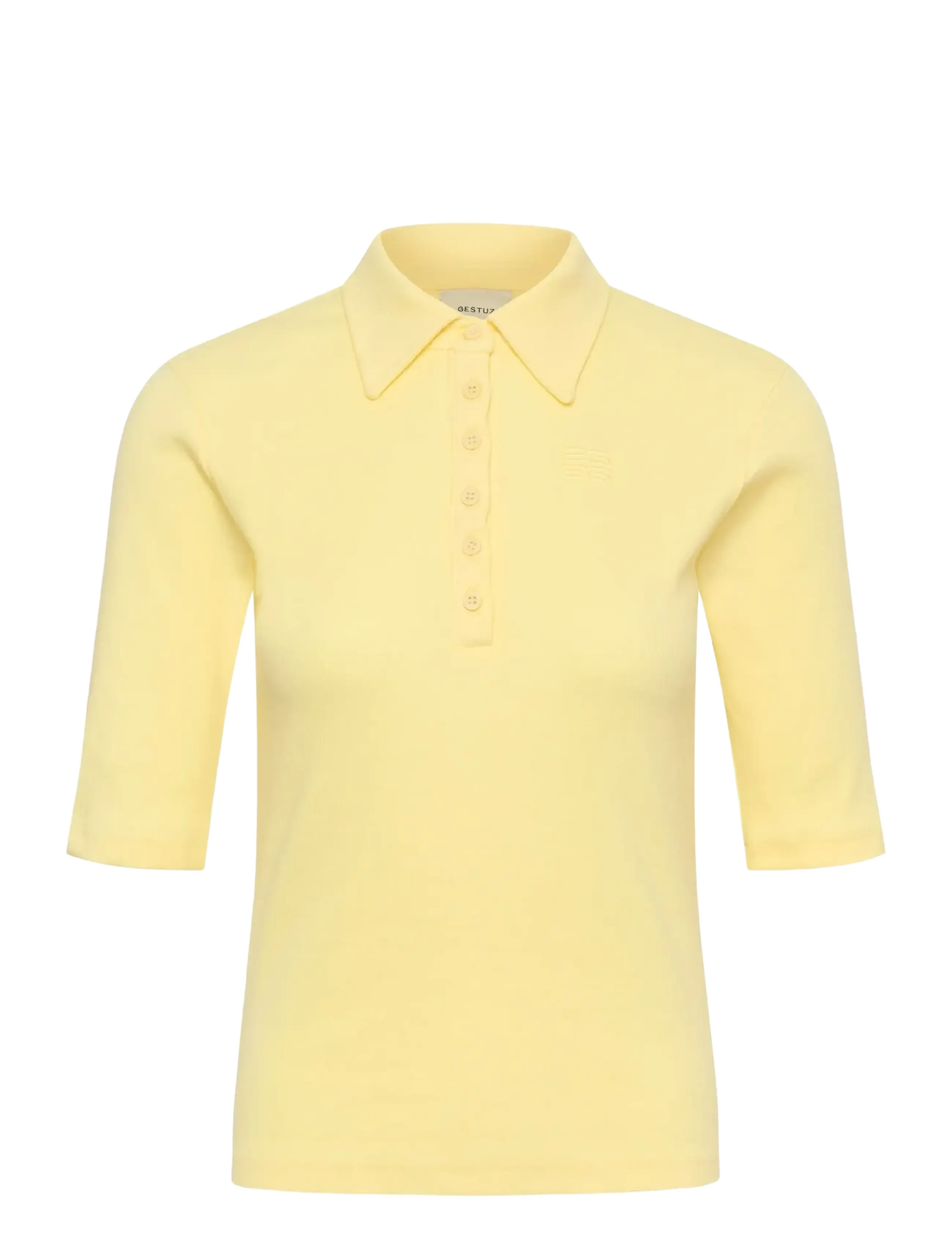 Gestuz GZdrew polo top - Polo Shirts - FRENCH VANILLA / yellow
