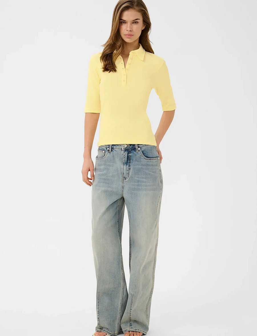 Gestuz - GZdrew polo top - polo shirts - french vanilla - 3