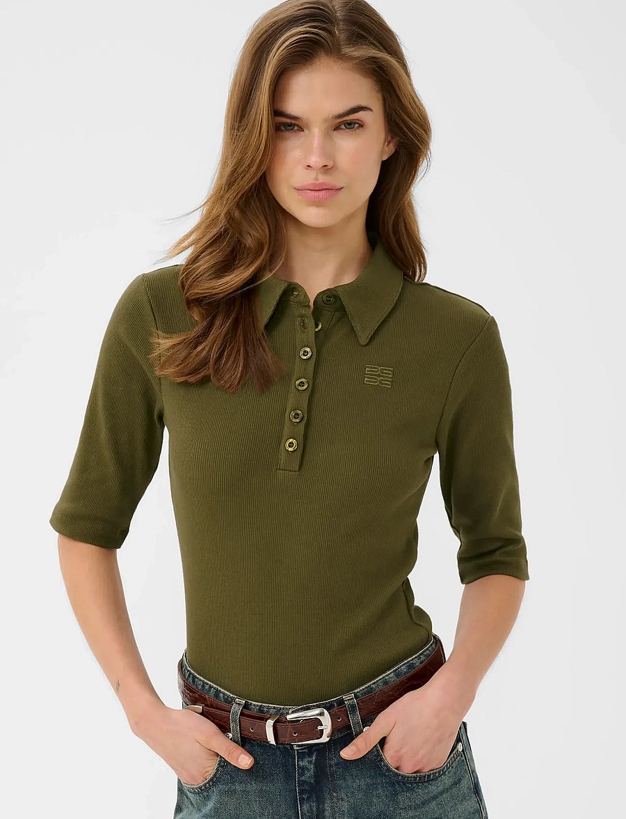 Gestuz - GZdrew polo top - polosärgid - military olive - 0