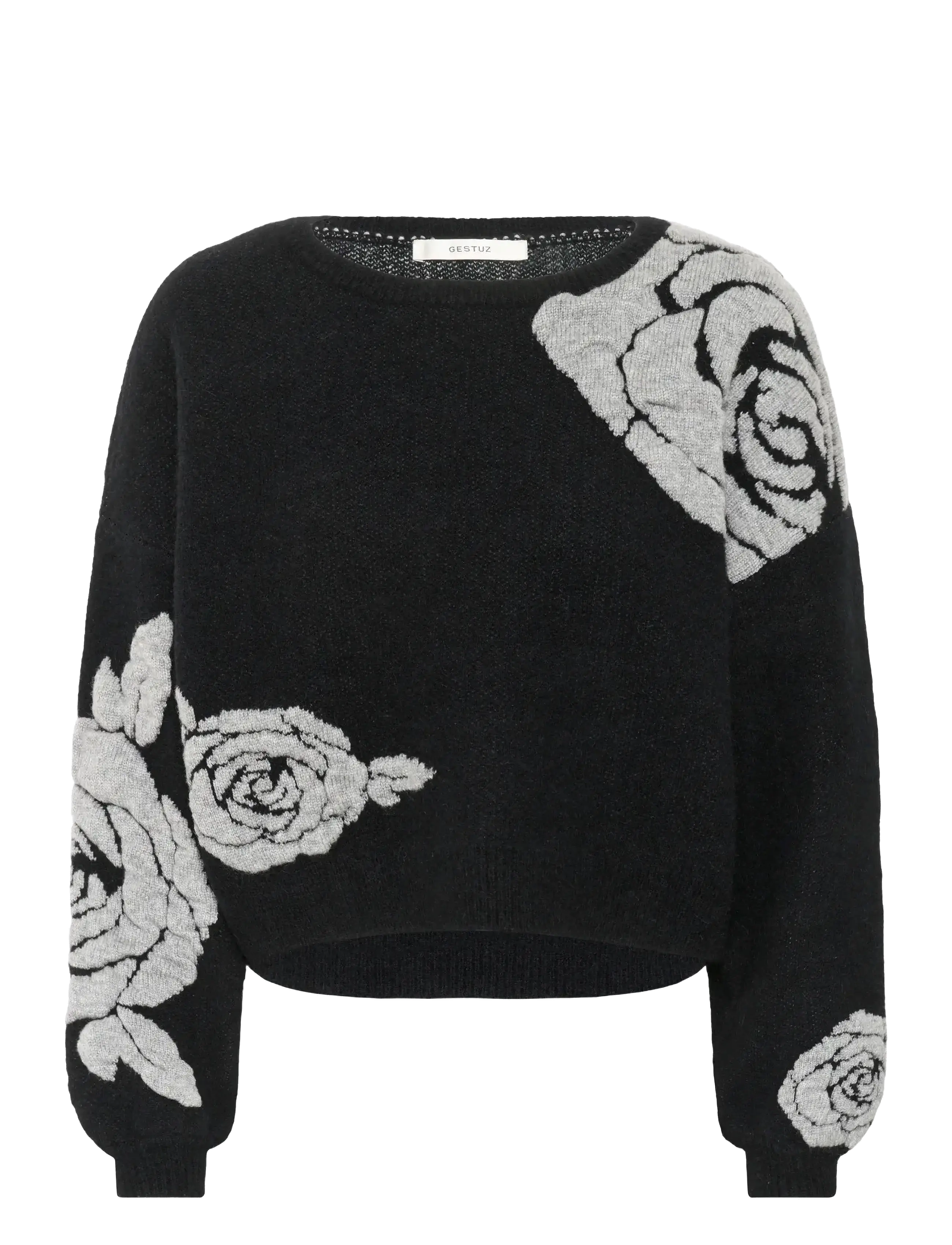 GESTUZ Gzrosaly Pullover Schwarz - XS - Damen