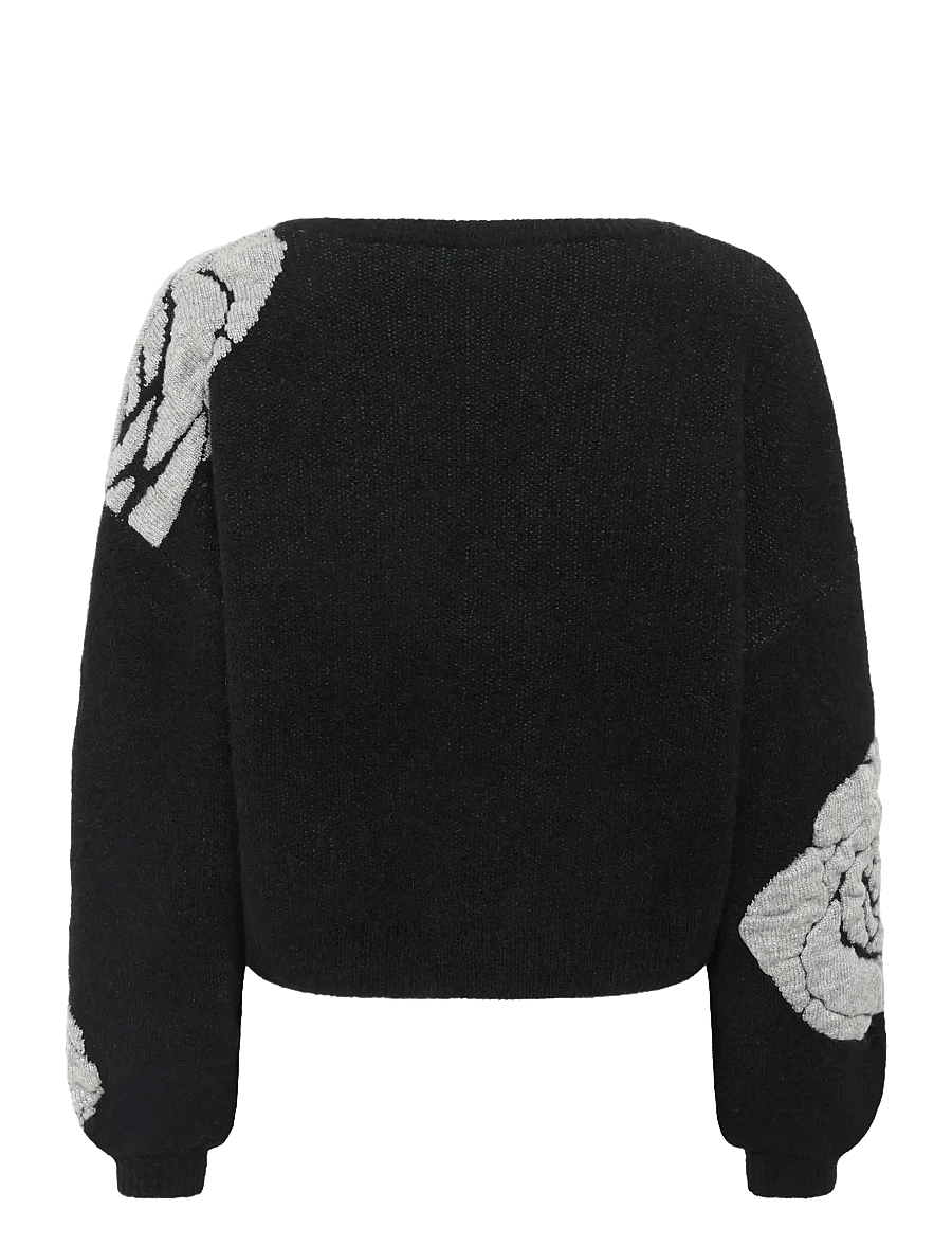 Gestuz - GZrosaly pullover - gebreide truien - black - 2