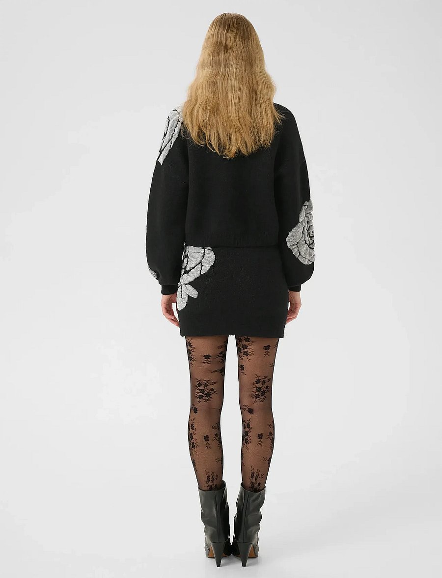 Gestuz - GZrosaly pullover - gebreide truien - black - 4