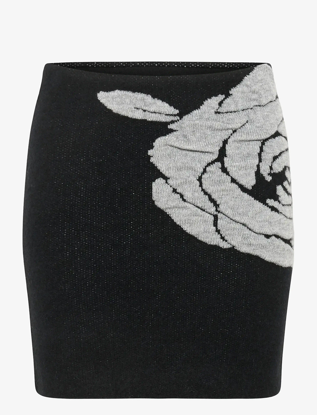 Gestuz - GZrosaly skirt - knitted skirts - black - 1