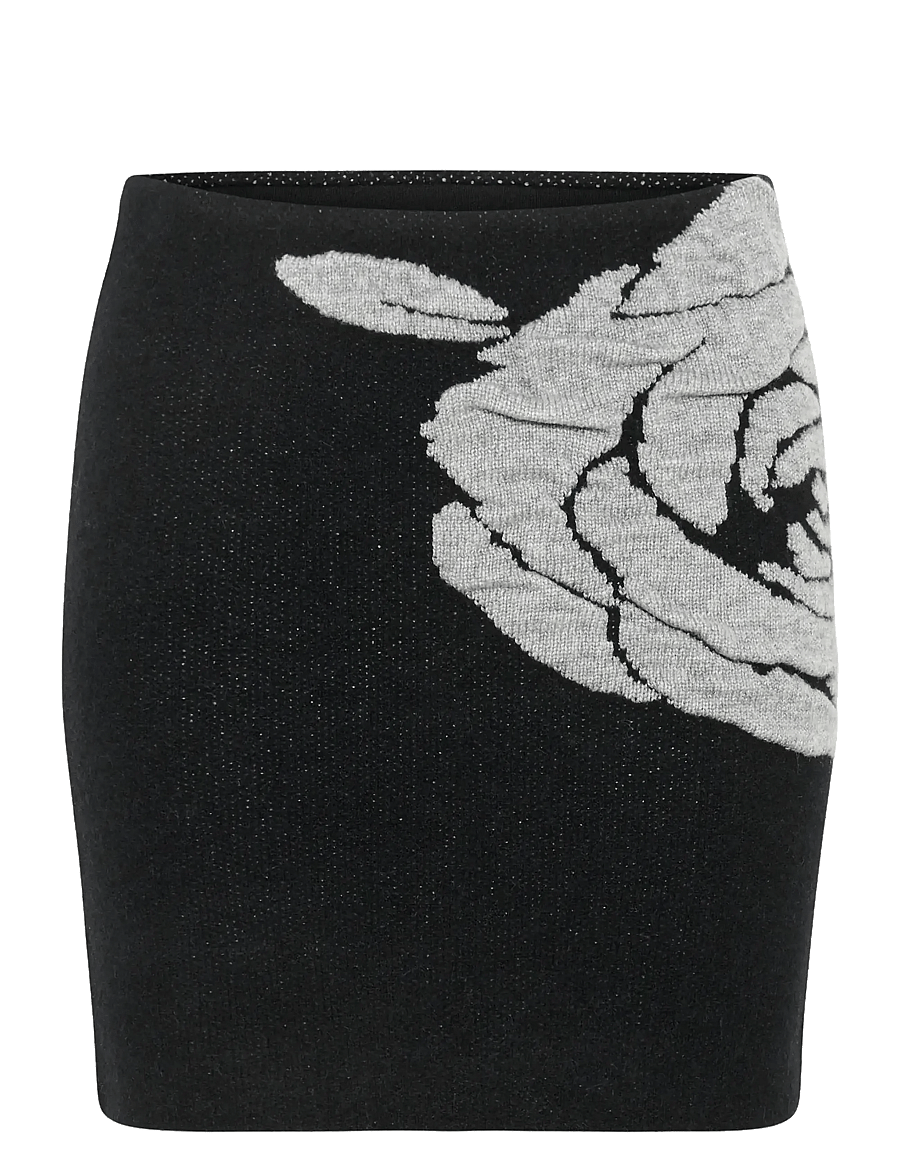 Gestuz - GZrosaly skirt - strickröcke - black - 1