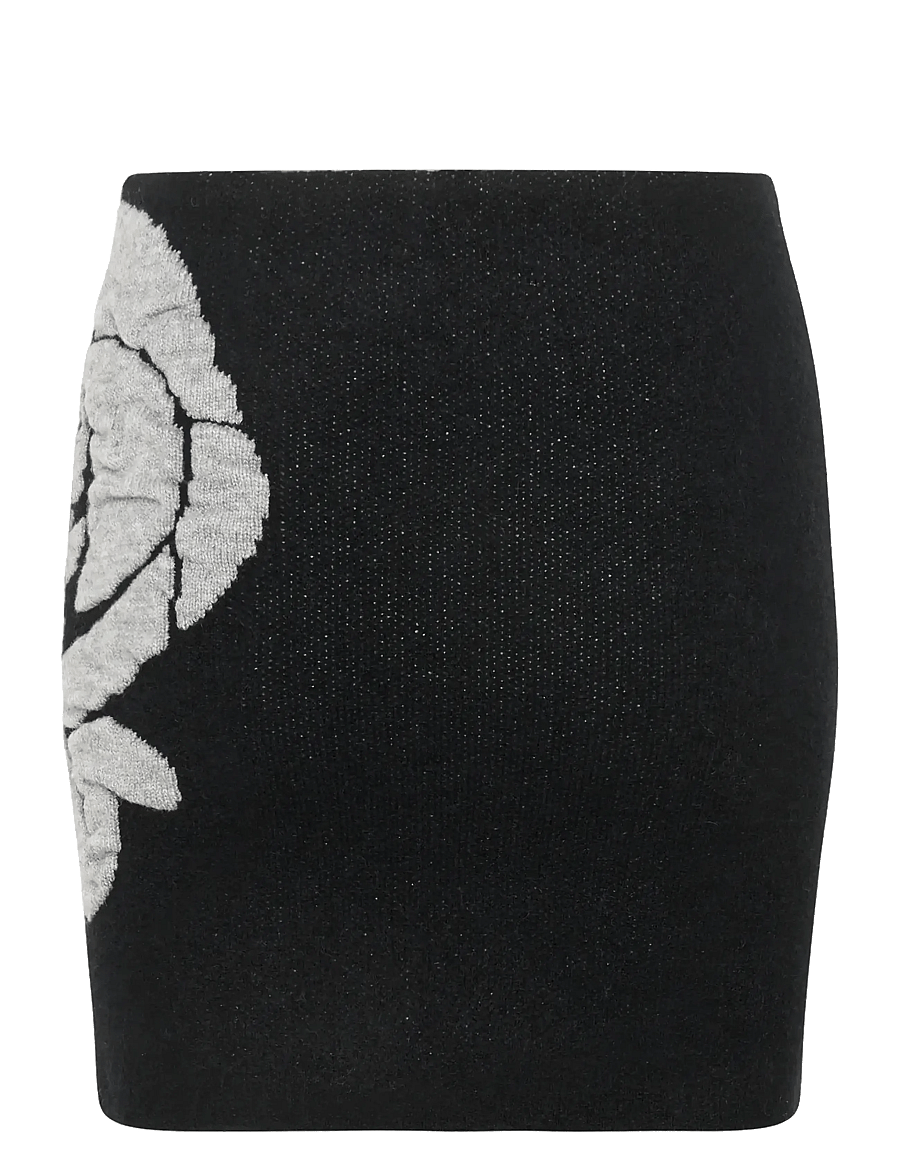 Gestuz - GZrosaly skirt - strickröcke - black - 2