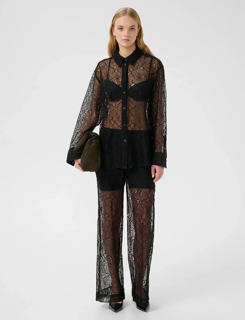 Gestuz - GZedea shirt - langærmede skjorter - black - 3