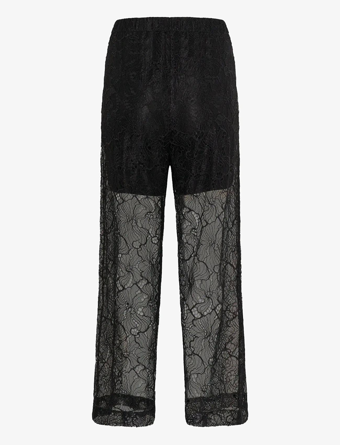 Gestuz - GZedea HW pants - hosen mit weitem bein - black - 1