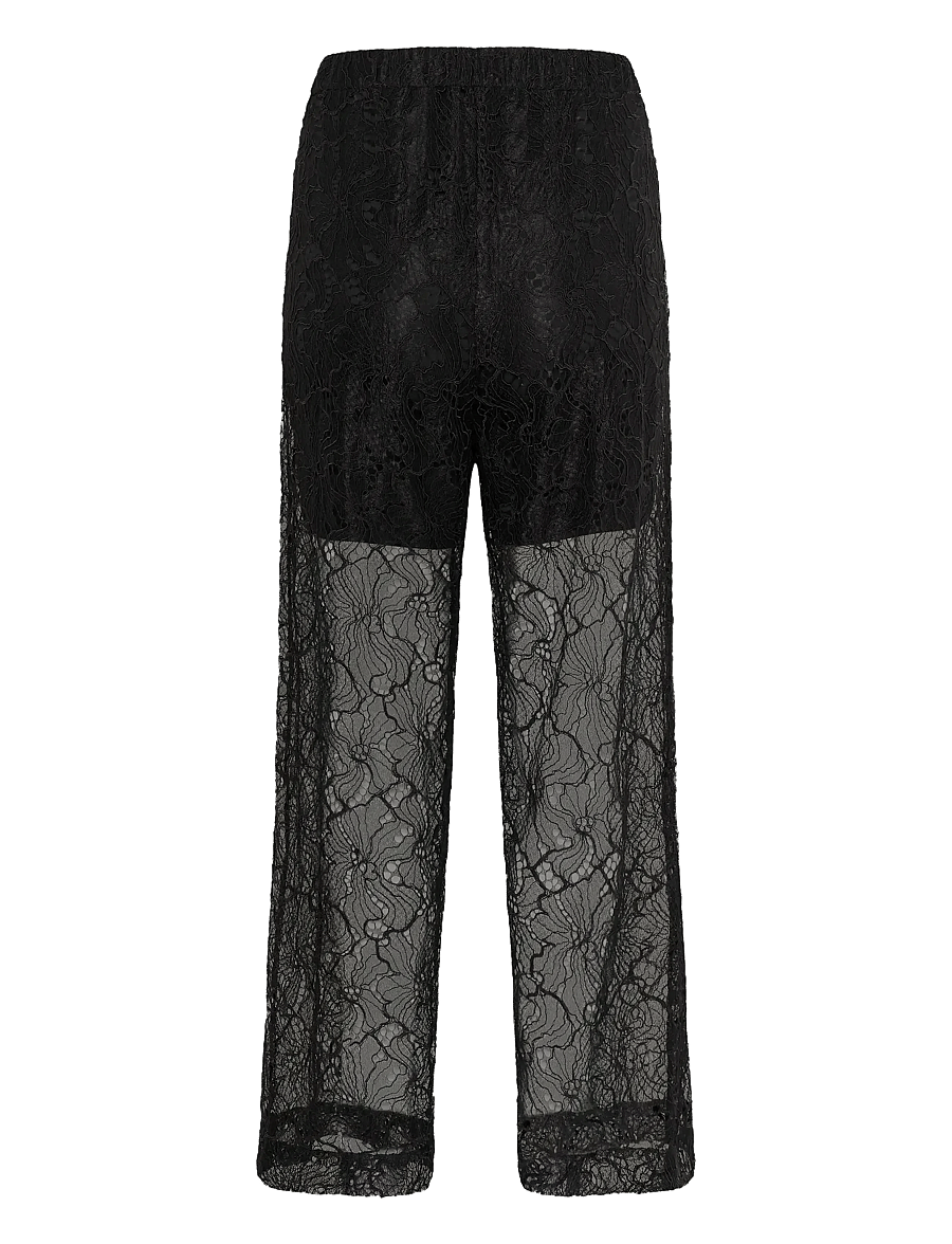Gestuz - GZedea HW pants - bukser med brede ben - black - 2