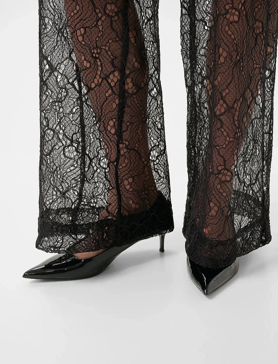Gestuz - GZedea HW pants - bukser med brede ben - black - 5