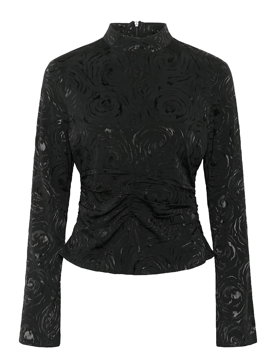 Gestuz - GZrosia blouse - langærmede bluser - black - 1