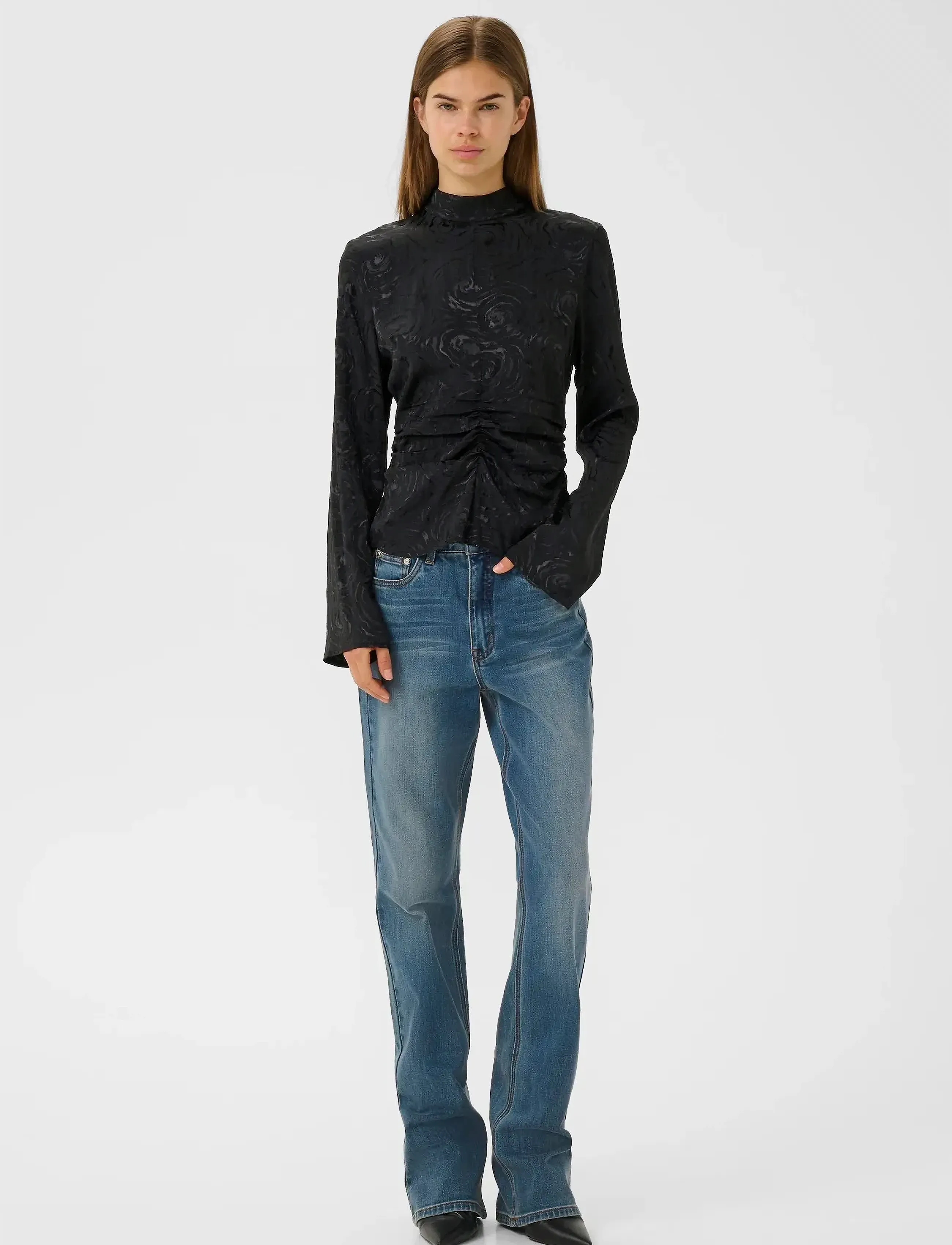 Gestuz - GZrosia blouse - pikkade varrukatega pluusid - black - 3