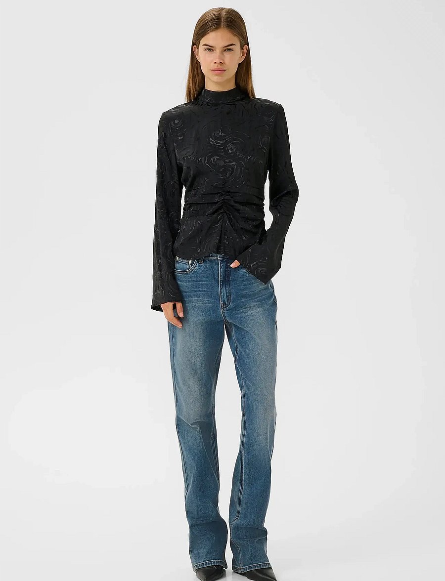 Gestuz - GZrosia blouse - langærmede bluser - black - 3