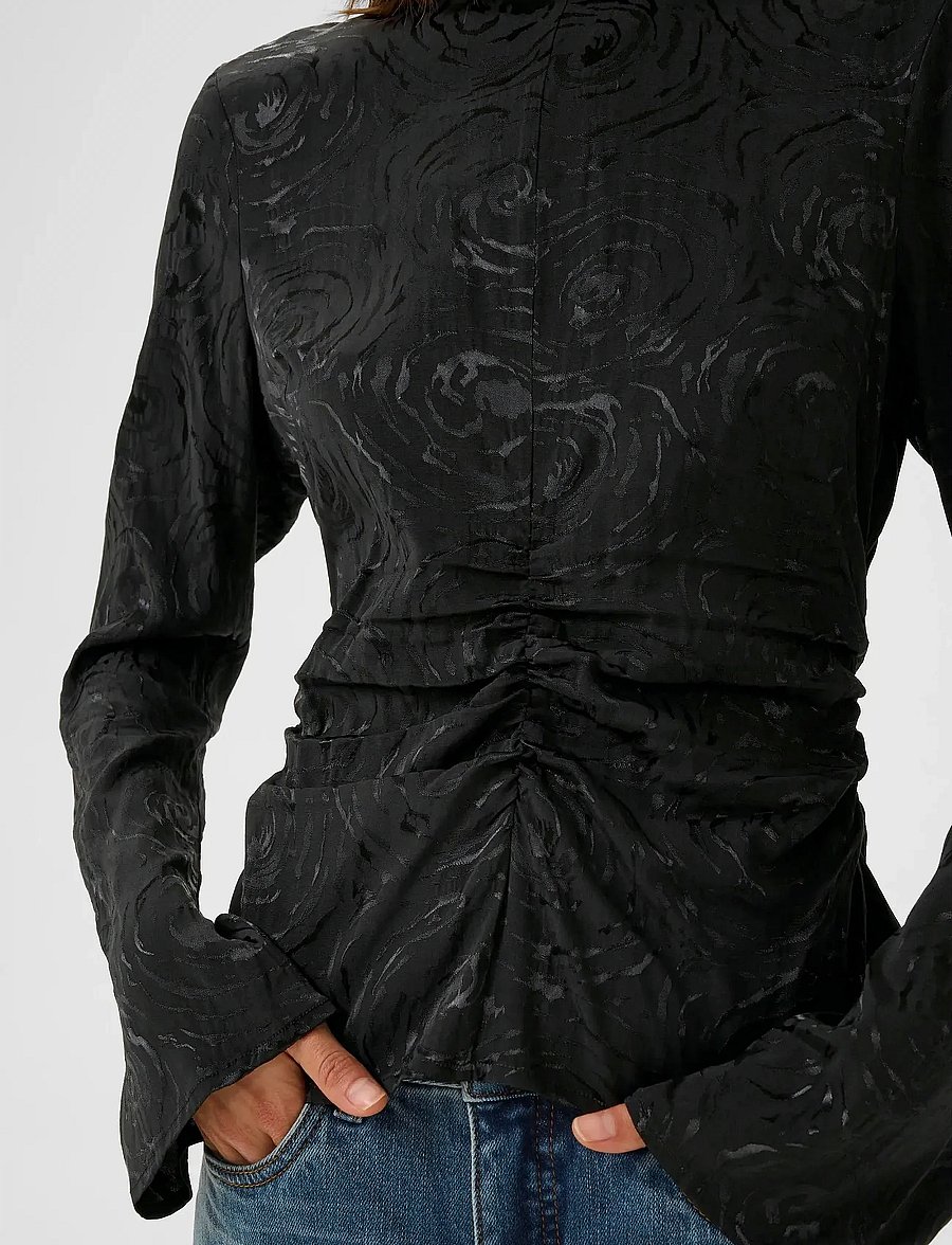 Gestuz - GZrosia blouse - langærmede bluser - black - 5