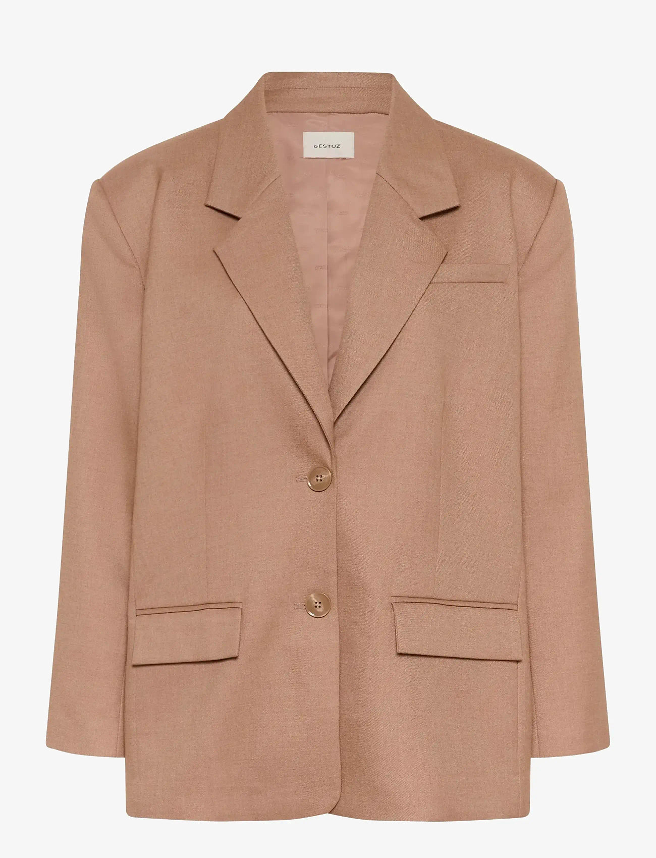 Gestuz - GZpaula OZ blazer - einreihige blazer - burnt marple sugar melange - 1