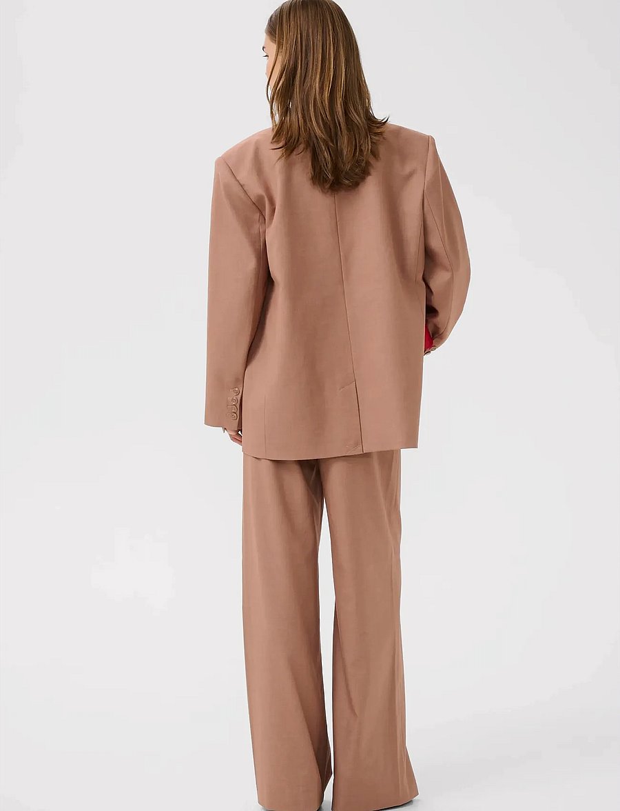 Gestuz - GZpaula OZ blazer - single breasted blazers - burnt marple sugar melange - 4