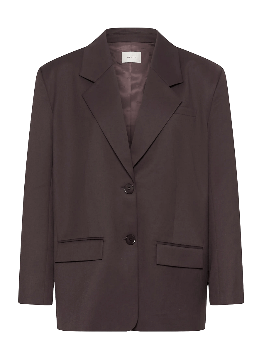 Gestuz - GZpaula OZ blazer - single breasted blazers - deep plum - 0