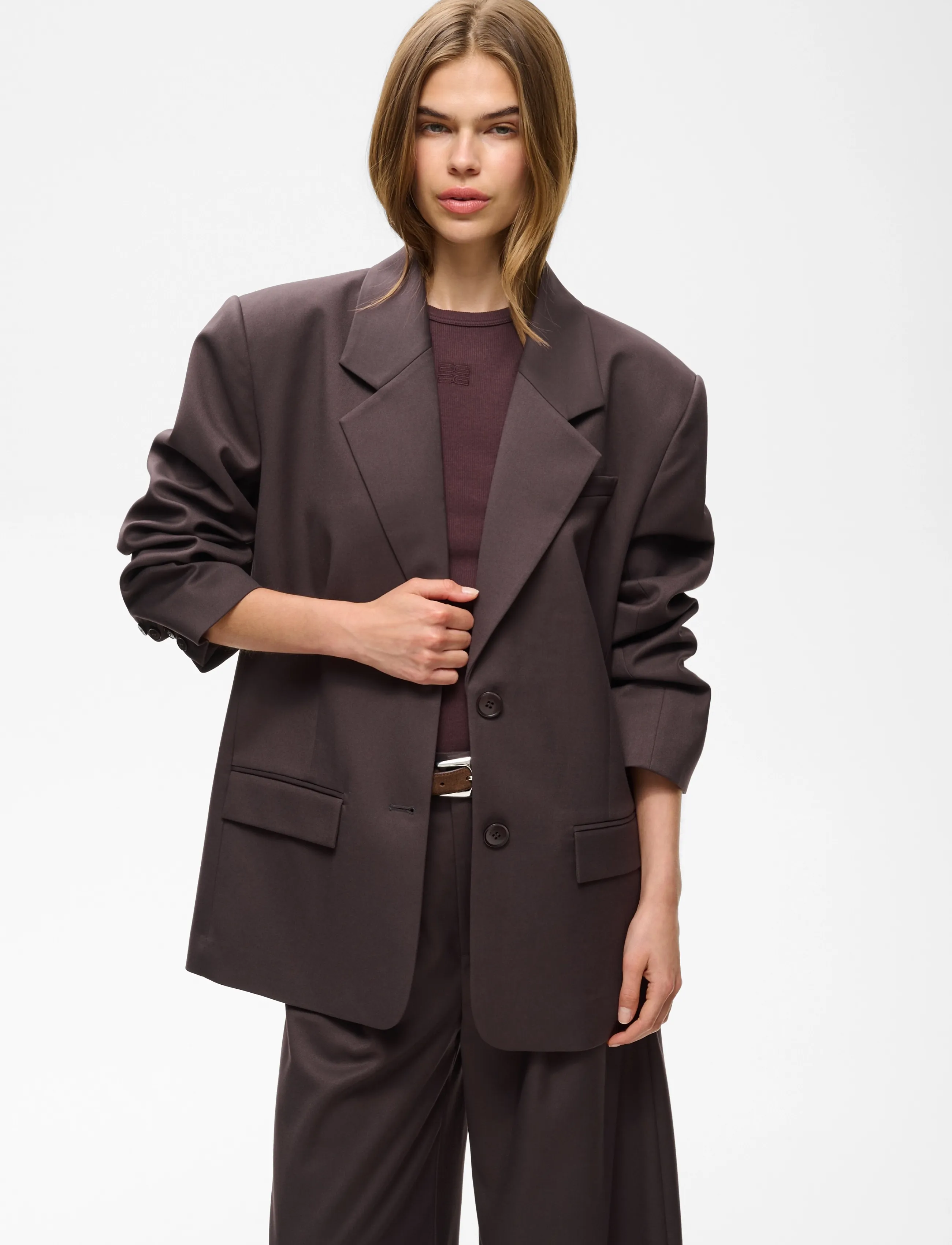 Gestuz - GZpaula OZ blazer - single breasted blazers - deep plum - 2
