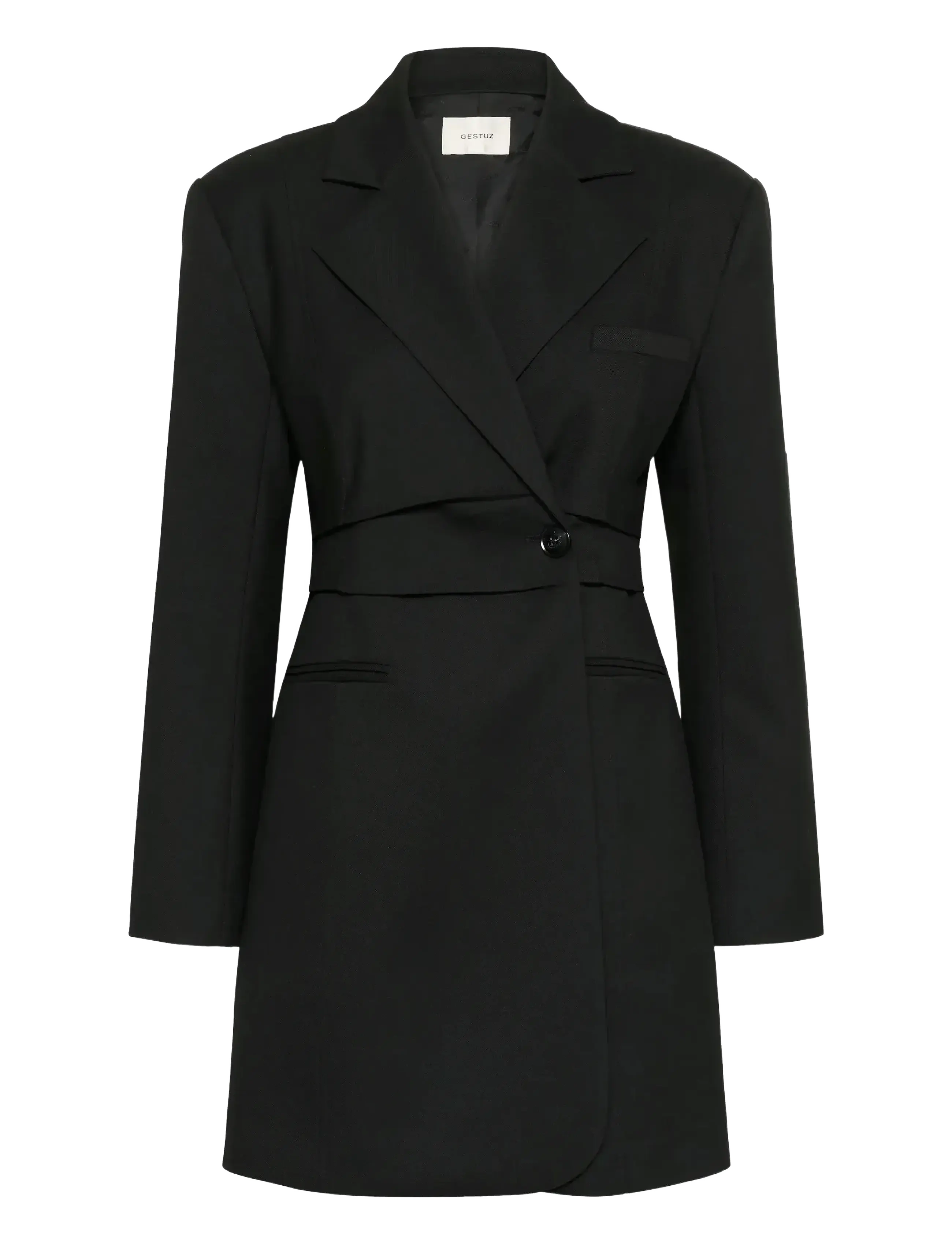 Gestuz GZpauline blazer dress - Kjoler - BLACK / black