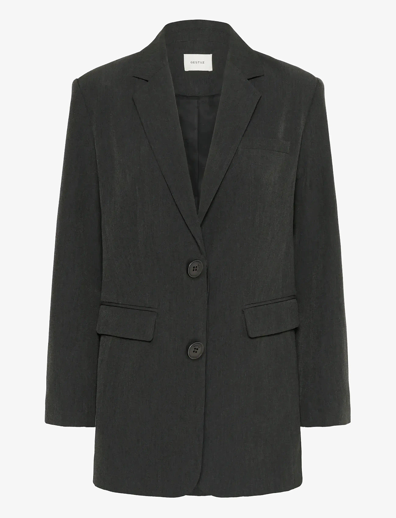 Gestuz - GZerle blazer - einreihige blazer - dark grey melange - 0
