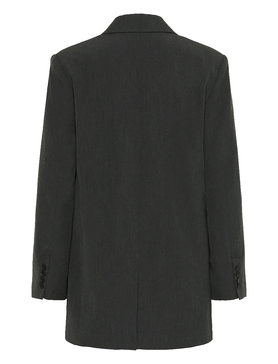 Gestuz - GZerle blazer - single breasted blazers - dark grey melange - 2