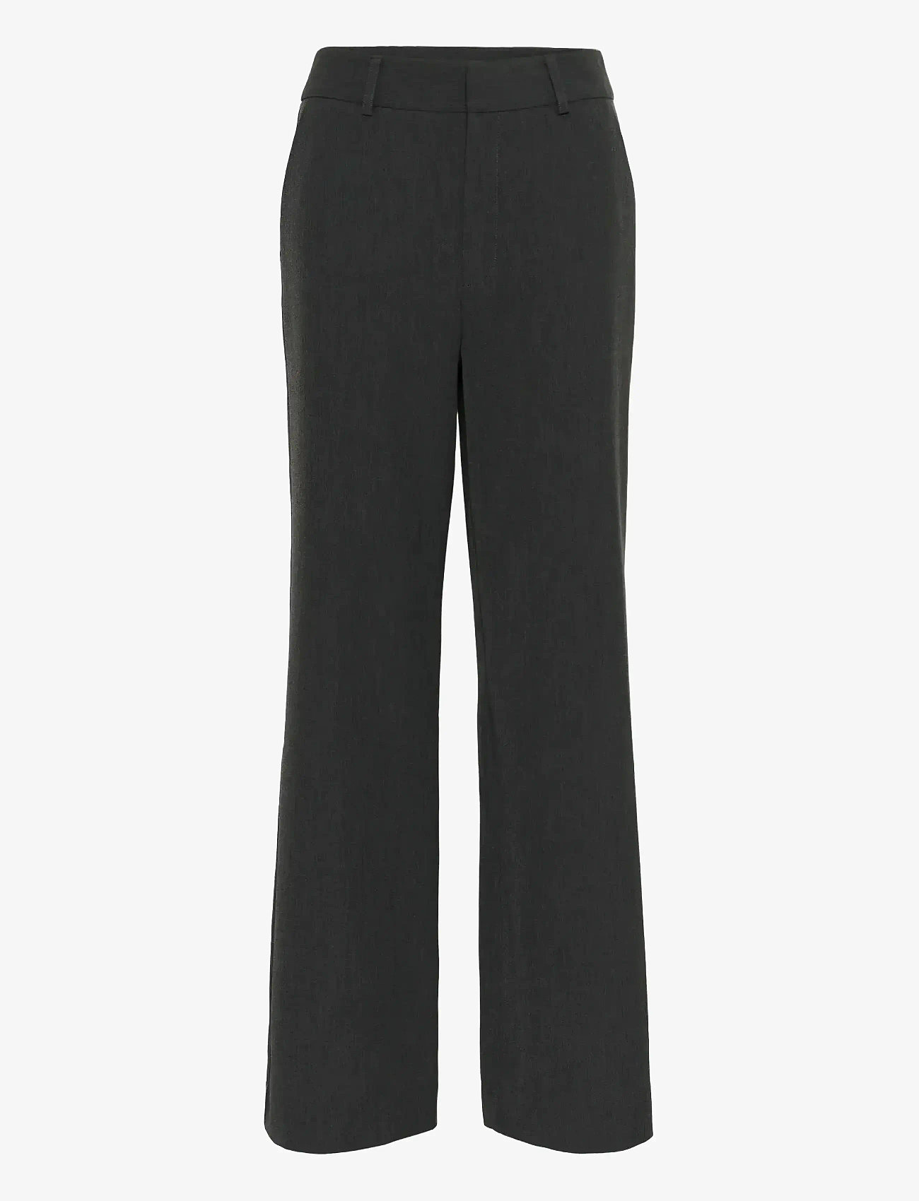 Gestuz - GZerle MW pants - kostymbyxor - dark grey melange - 1