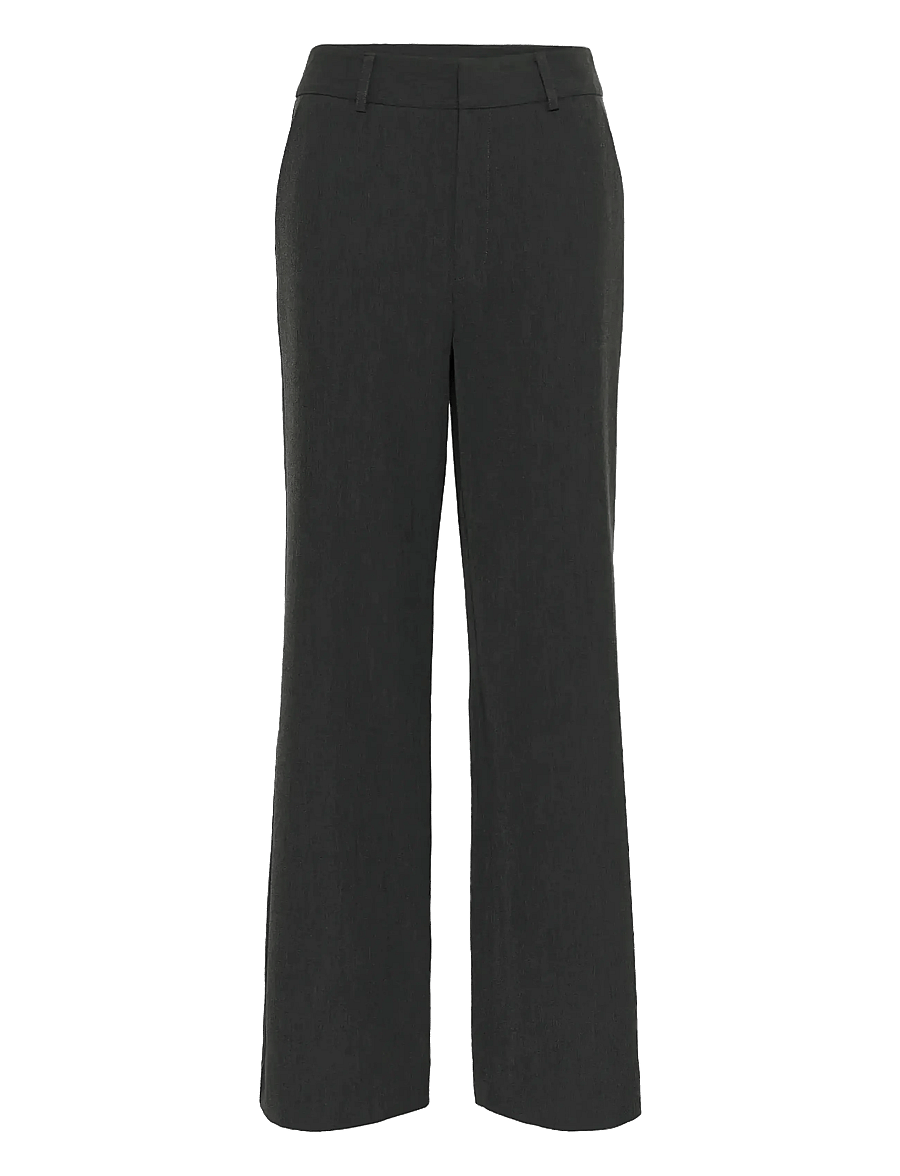 Gestuz - GZerle MW pants - kostymbyxor - dark grey melange - 1