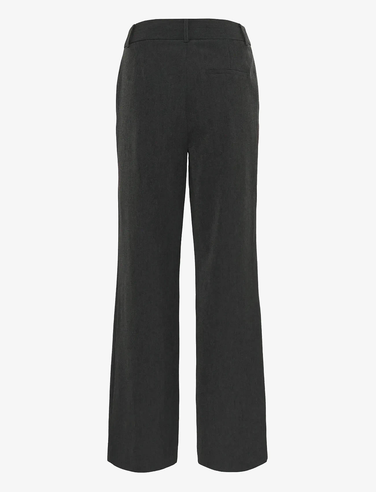 Gestuz - GZerle MW pants - kostymbyxor - dark grey melange - 2
