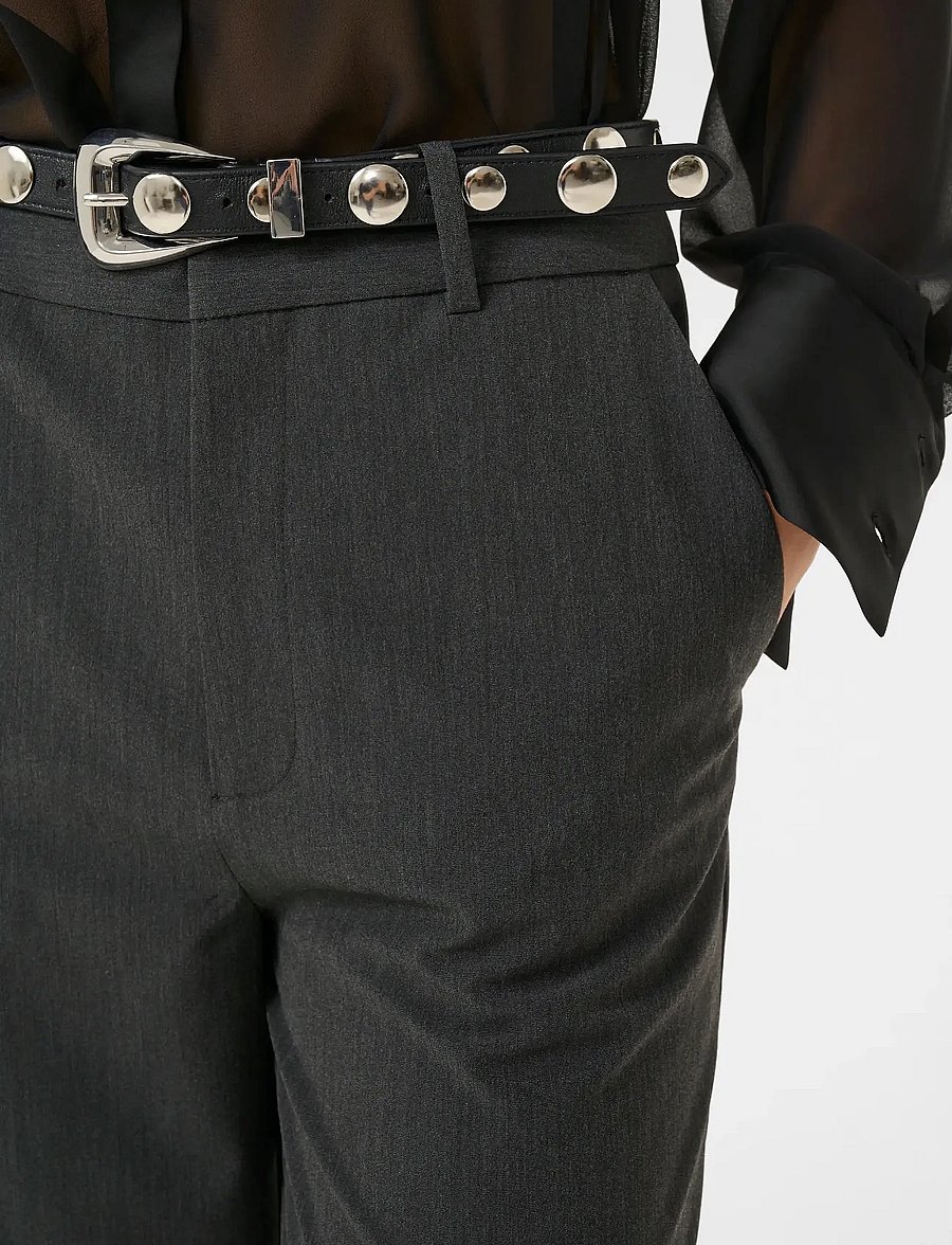 Gestuz - GZerle MW pants - anzugshosen - dark grey melange - 5