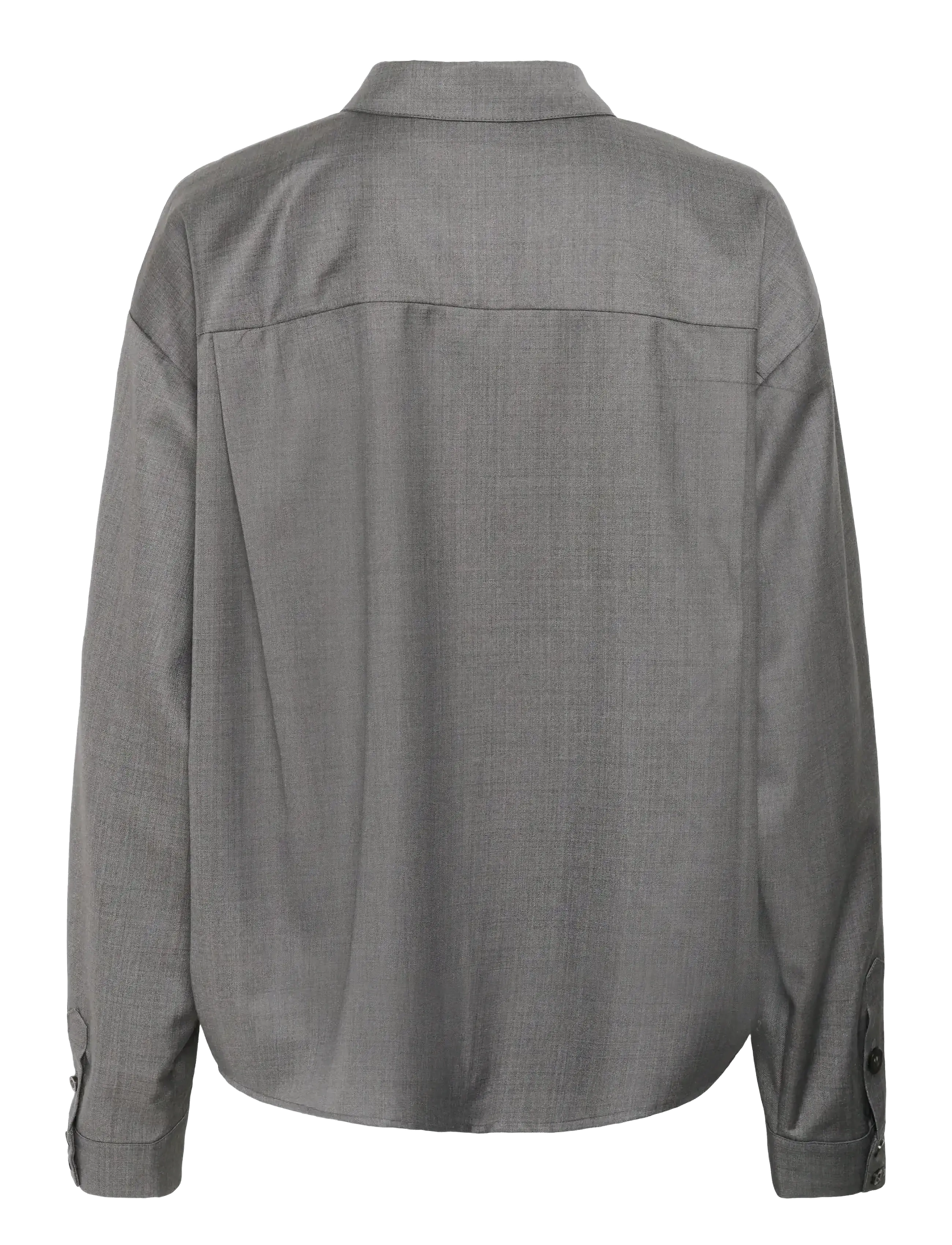Gestuz - GZeffy shirt - long-sleeved shirts - dark grey melange - 2