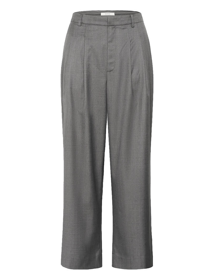 Gestuz - GZeffy HW pants - anzugshosen - dark grey melange - 1