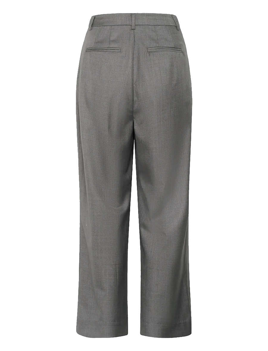 Gestuz - GZeffy HW pants - anzugshosen - dark grey melange - 2