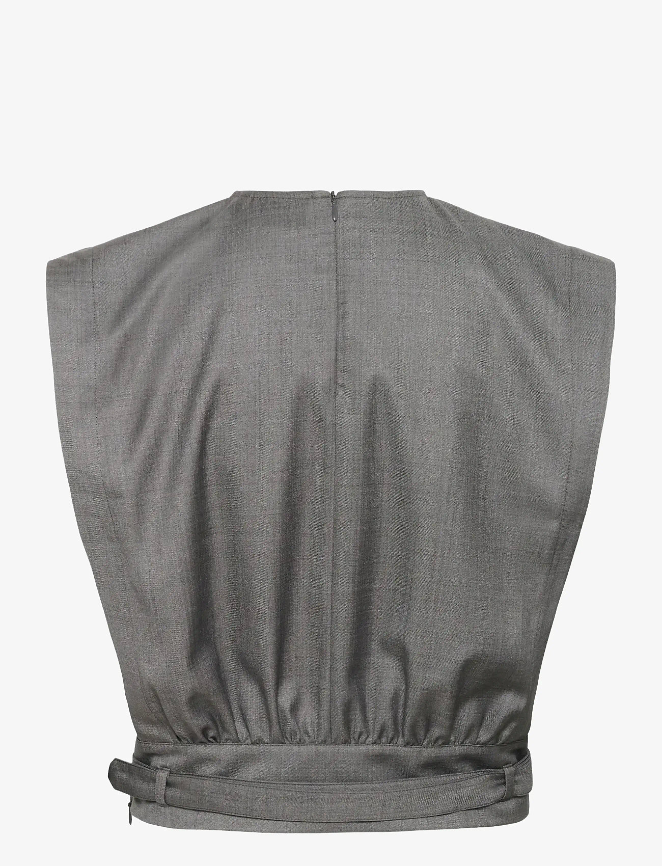 Gestuz - GZeffy top - Ærmeløse bluser - dark grey melange - 1