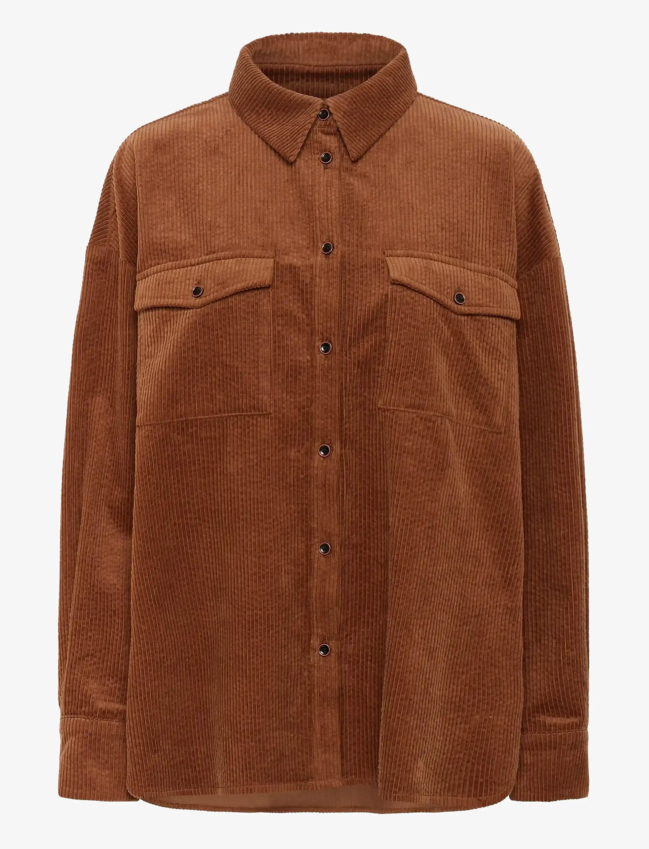 Gestuz - GZcortes shirt - efterårstøj - cambridge brown - 0