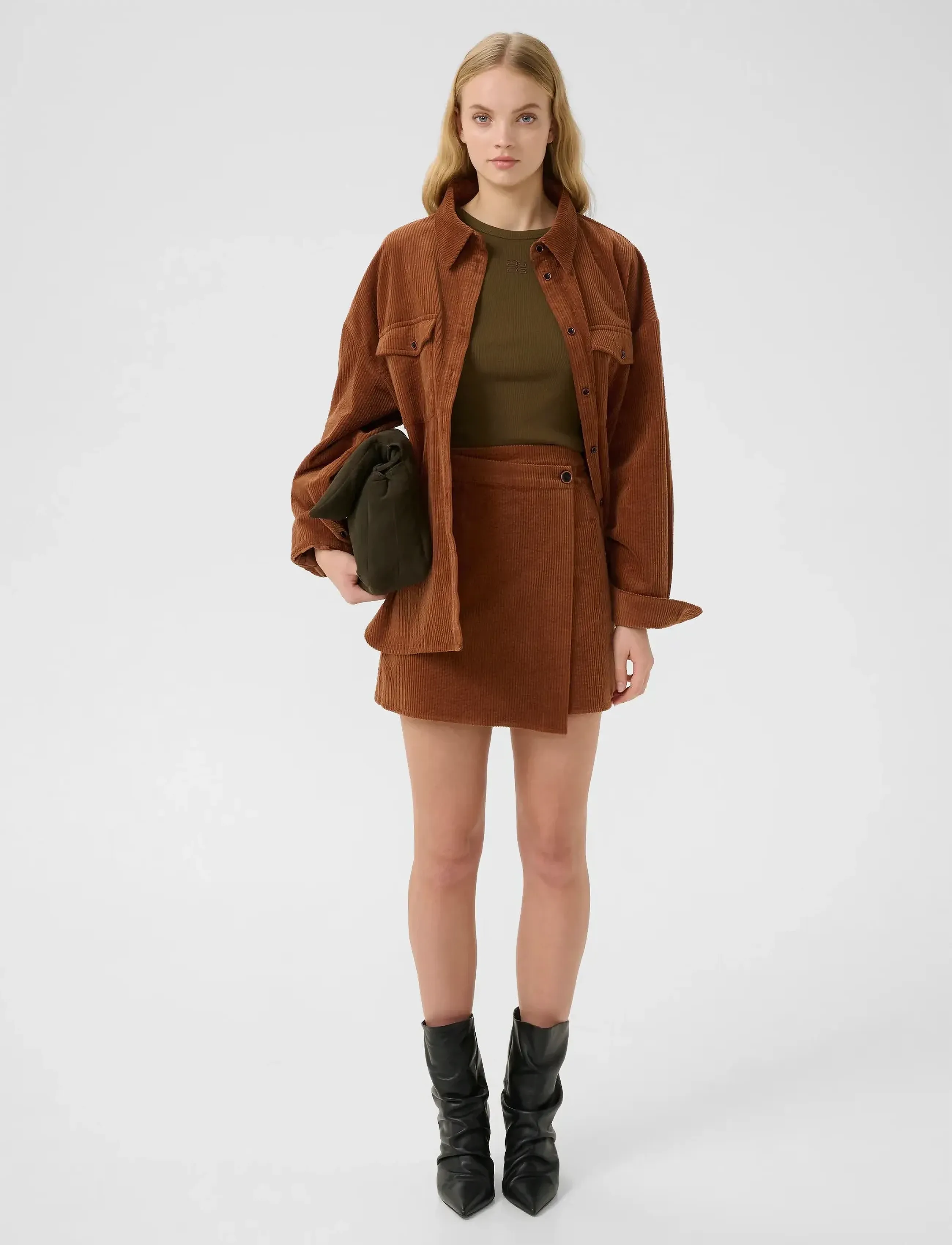 Gestuz - GZcortes MW skirt - spódnice wiązane - cambridge brown - 3