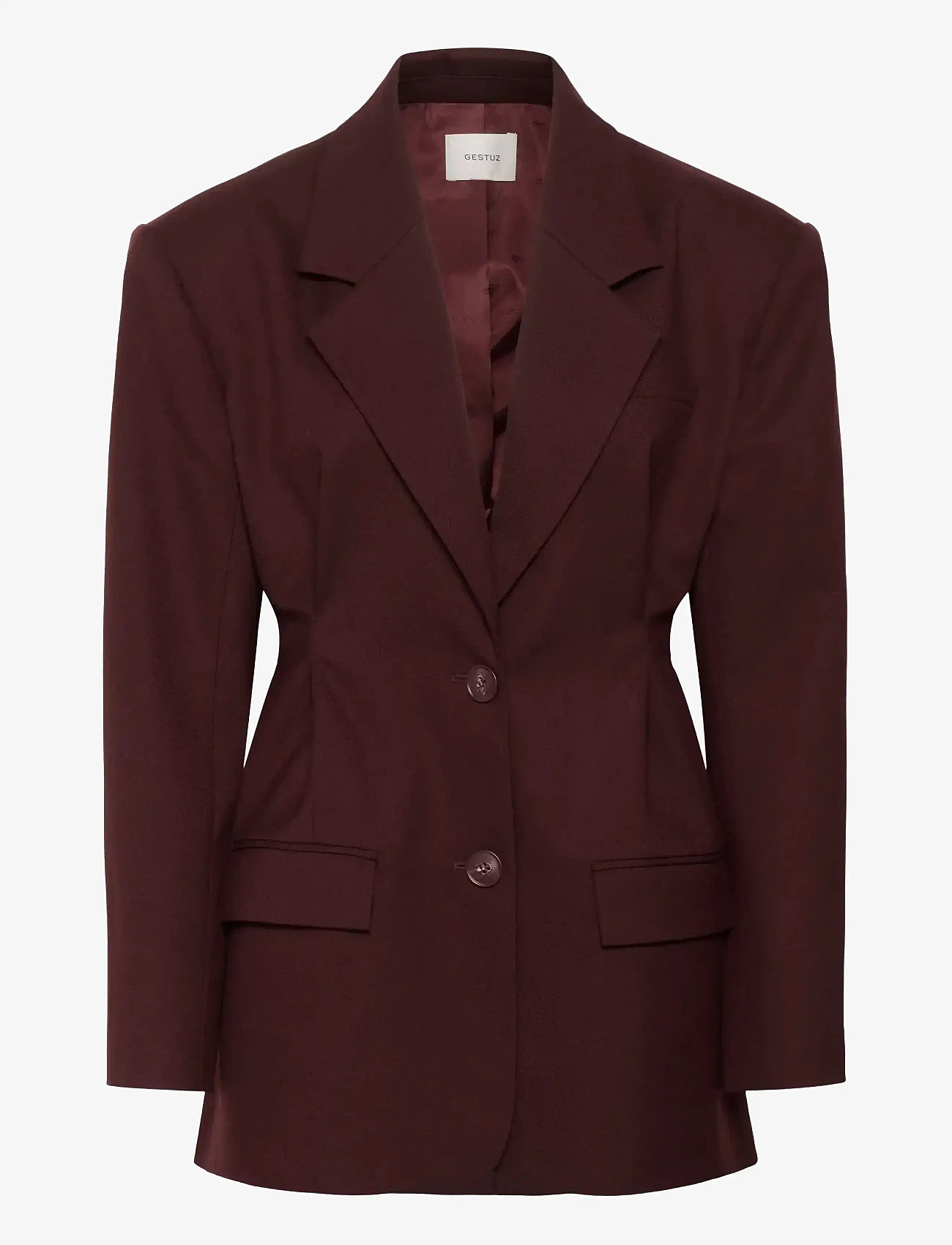 Gestuz - GZpaula waist blazer - Ühes joones nööpidega bleiserid - aronia - 1