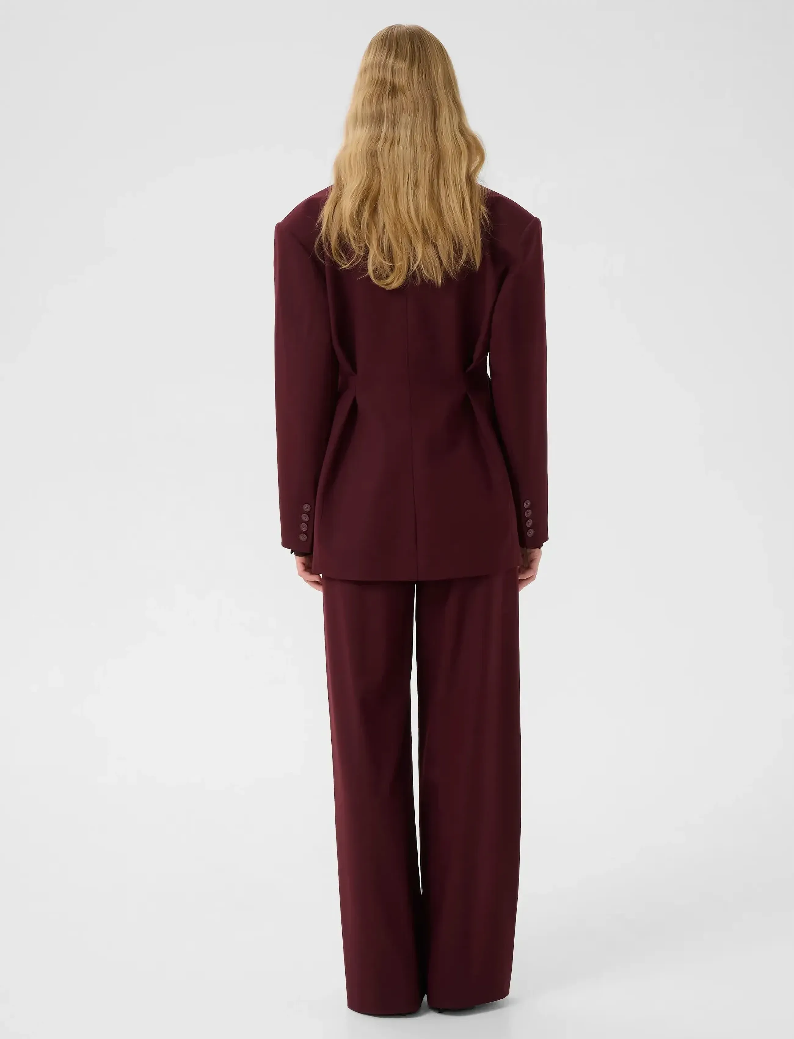 Gestuz - GZpaula waist blazer - enkeltradede blazere - aronia - 4