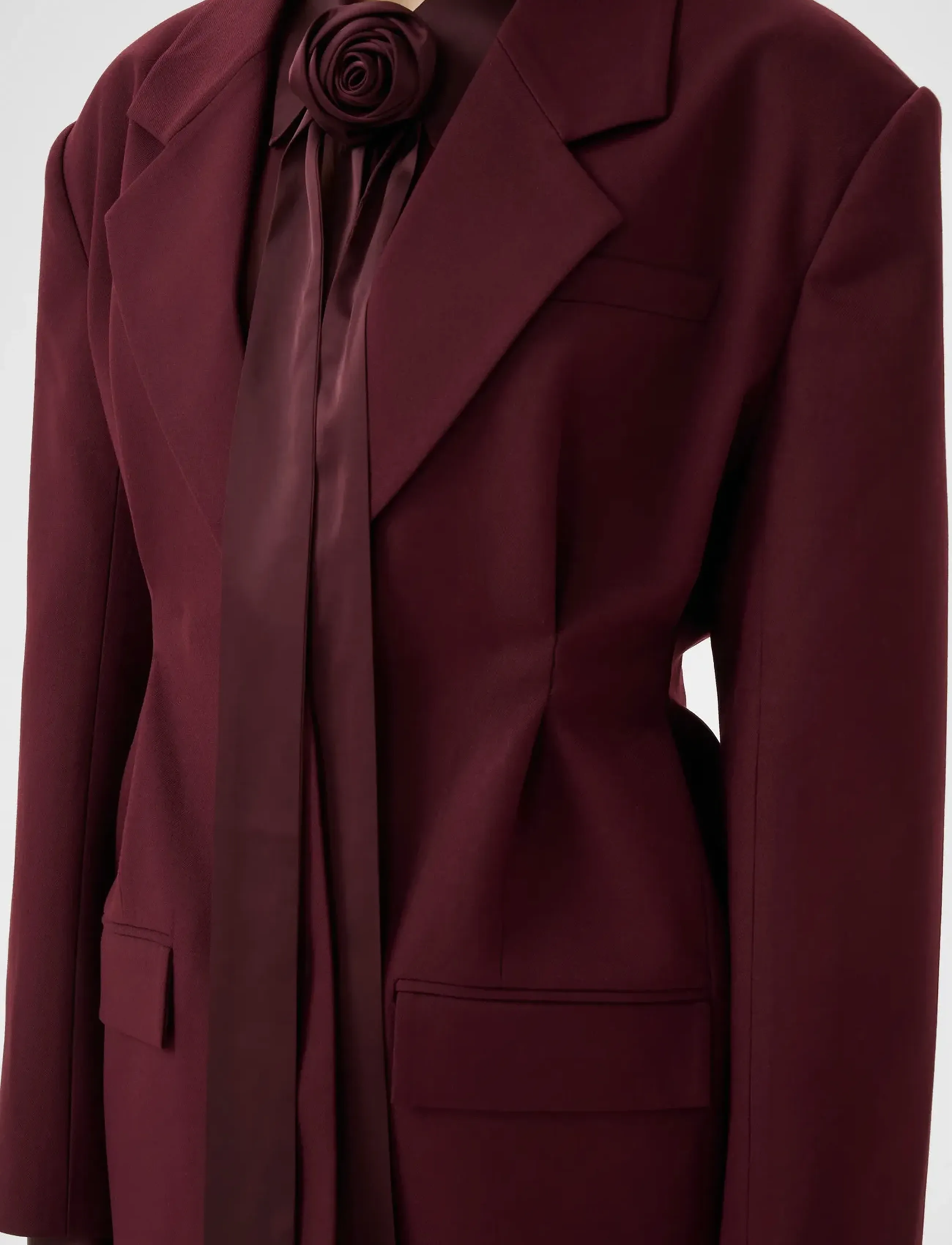 Gestuz - GZpaula waist blazer - enkeltradede blazere - aronia - 5