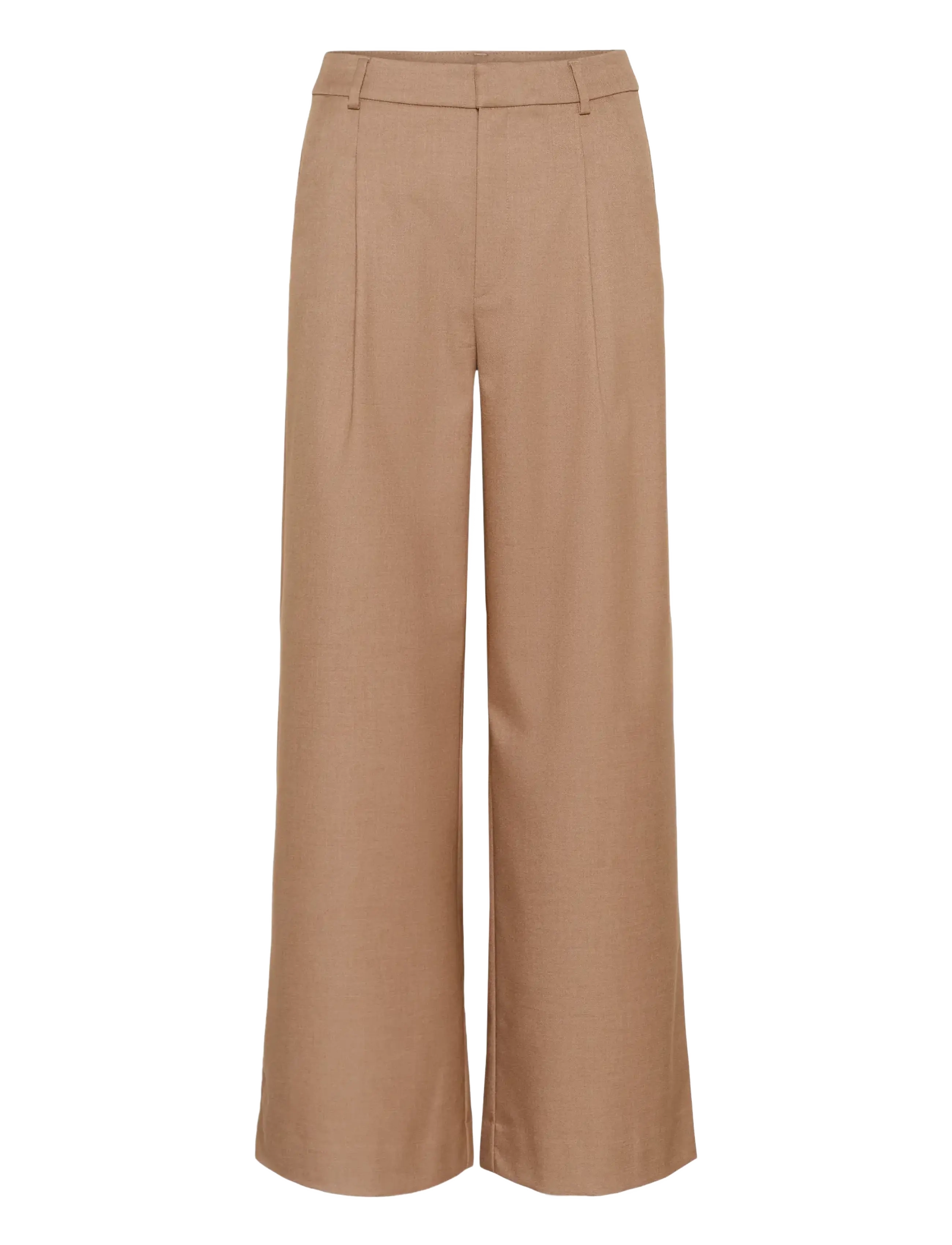 Gestuz - GZpaula MW pants - pantalons habillés - burnt marple sugar melange - 1