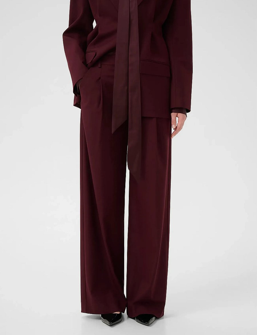 Gestuz - GZpaula MW pants - kostymbyxor - aronia - 0
