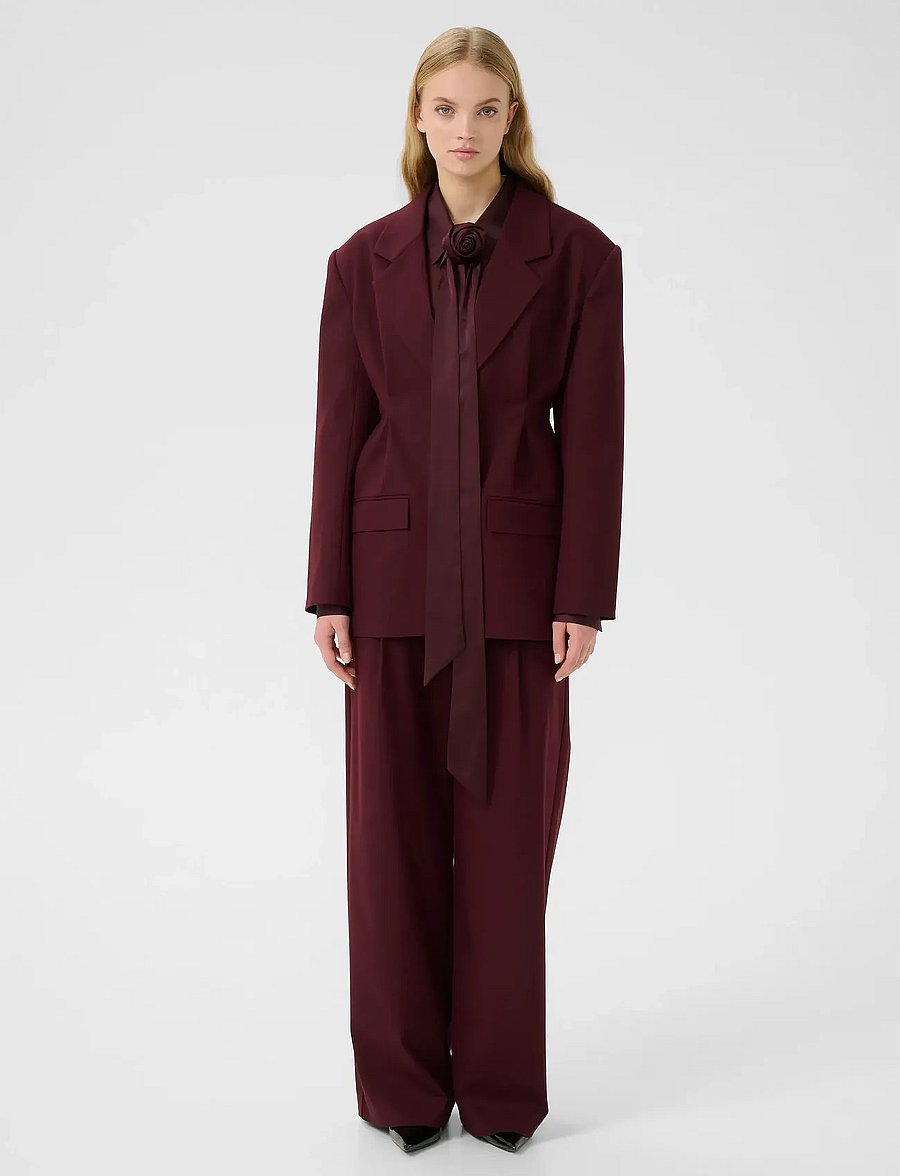 Gestuz - GZpaula MW pants - kostymbyxor - aronia - 3