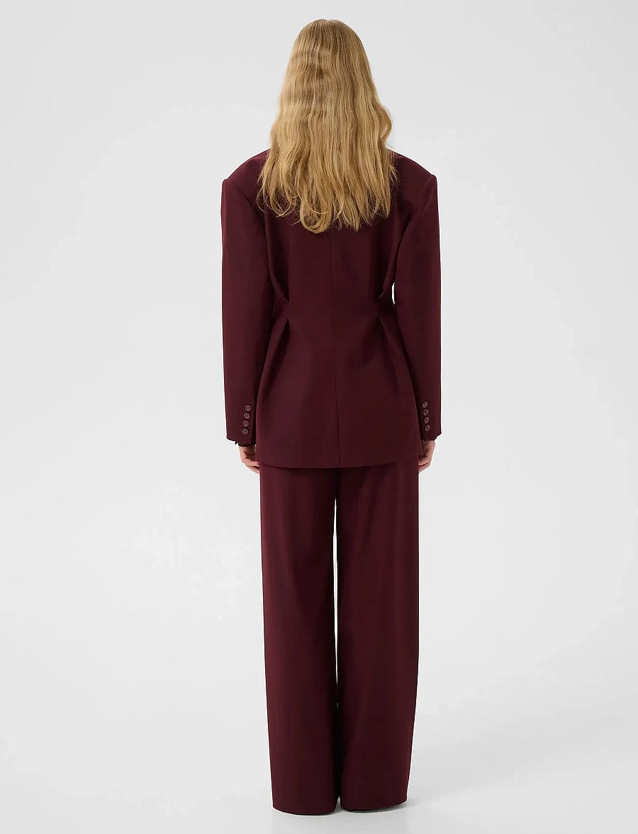 Gestuz - GZpaula MW pants - kostymbyxor - aronia - 4
