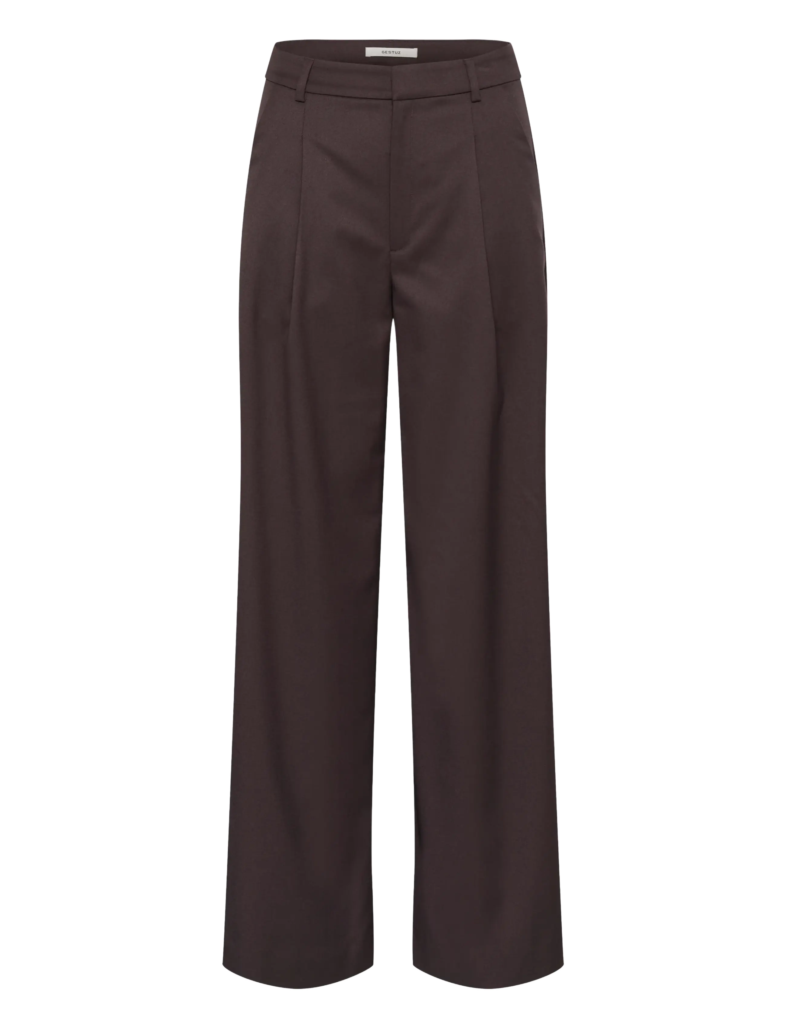 Gestuz Gzpaula Mw Pants, 36, Trousers, Burgunderrot - Wide Leg, Frauen