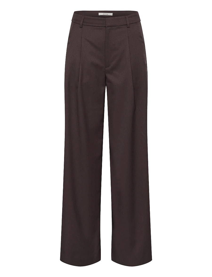 Gestuz - GZpaula MW pants - kostymbyxor - deep plum - 0