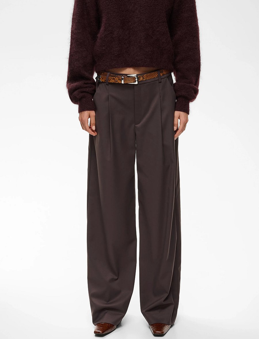 Gestuz - GZpaula MW pants - kostymbyxor - deep plum - 2