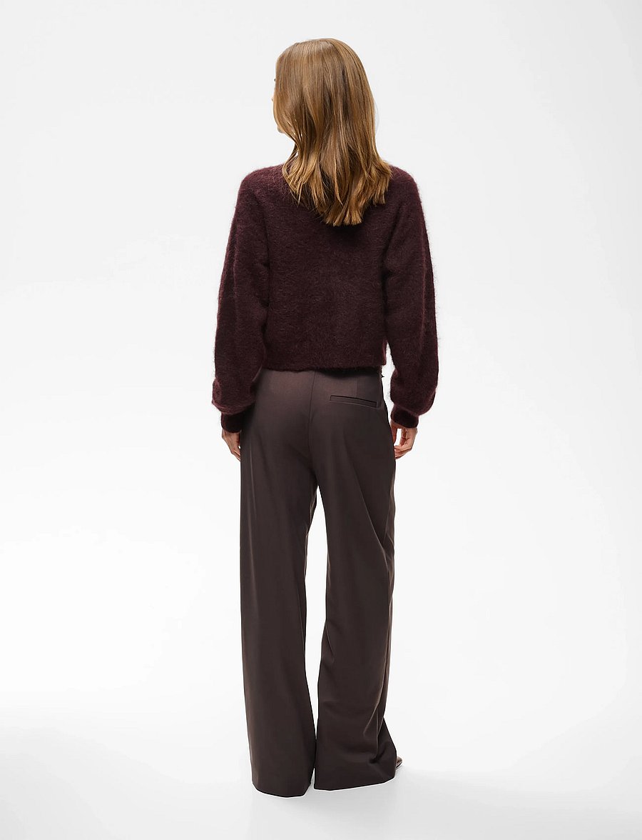 Gestuz - GZpaula MW pants - kostymbyxor - deep plum - 4