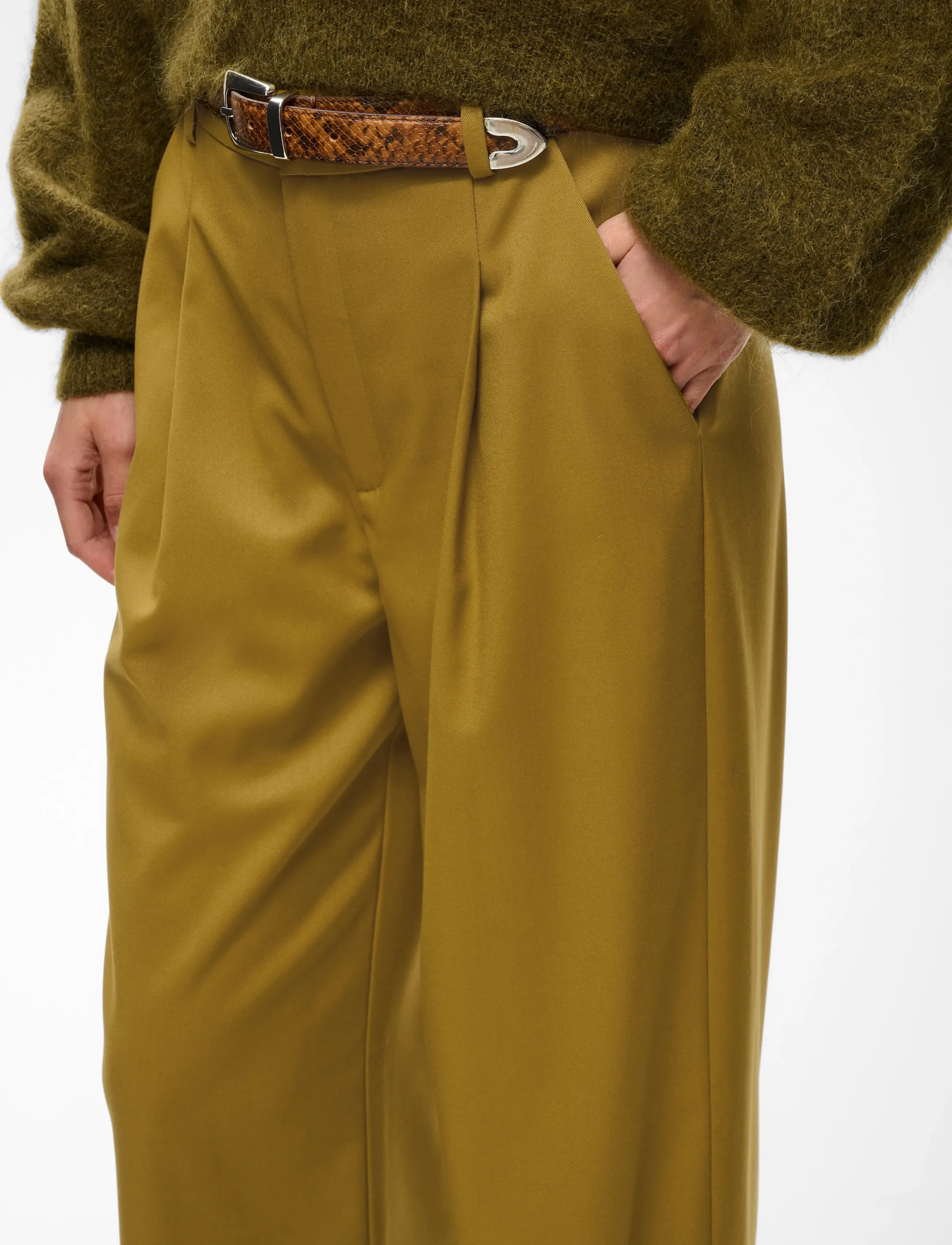 Gestuz - GZpaula MW pants - anzugshosen - plantation - 5
