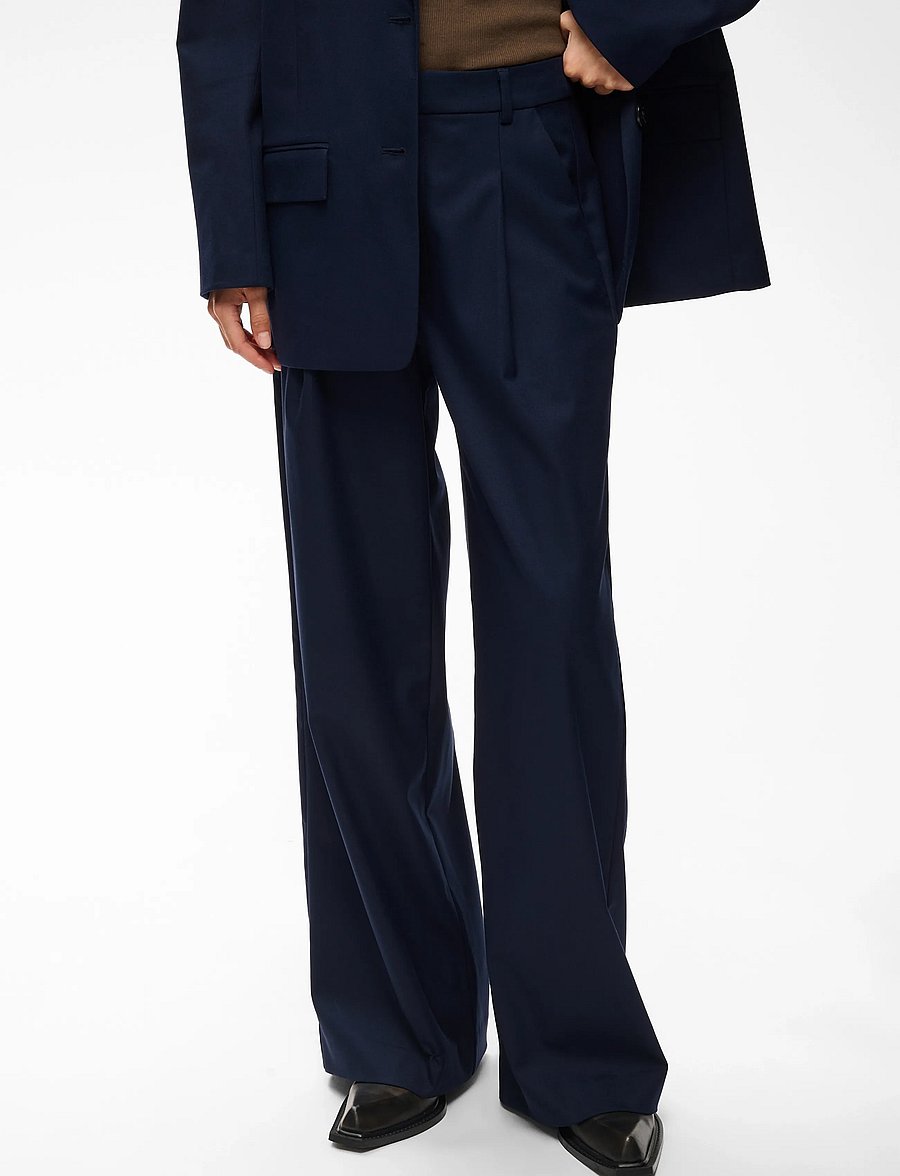 Gestuz - GZpaula MW pants - habitbukser - sky captain - 2