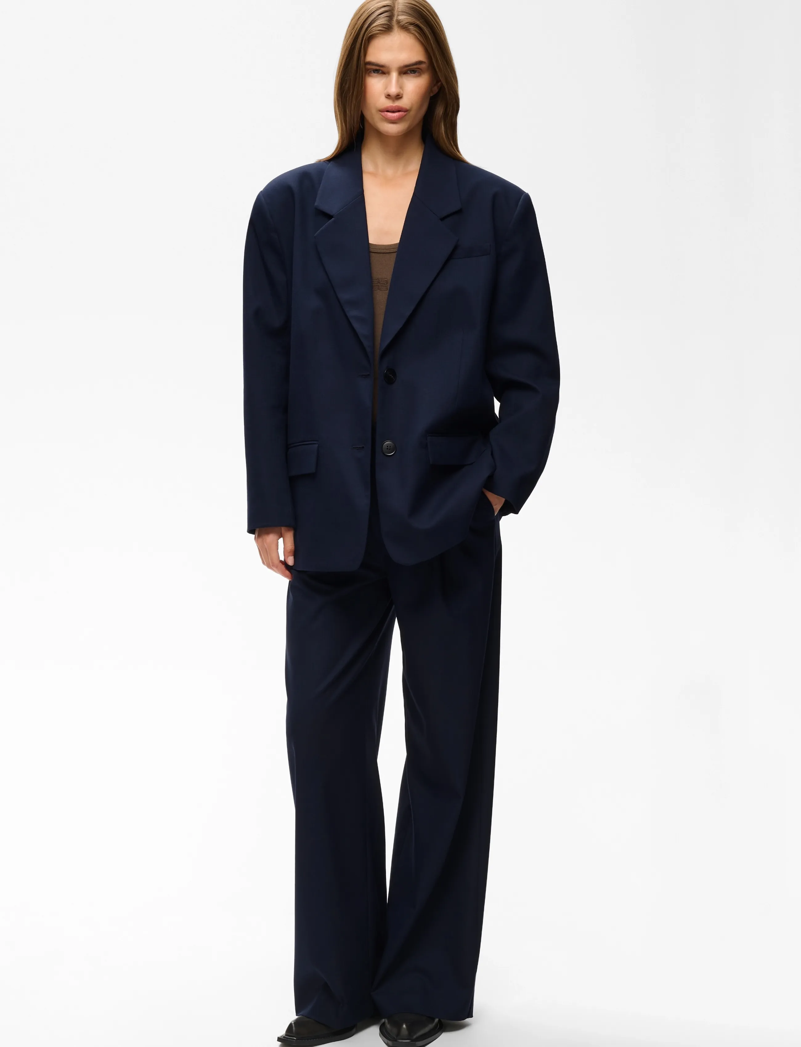 Gestuz - GZpaula MW pants - habitbukser - sky captain - 3