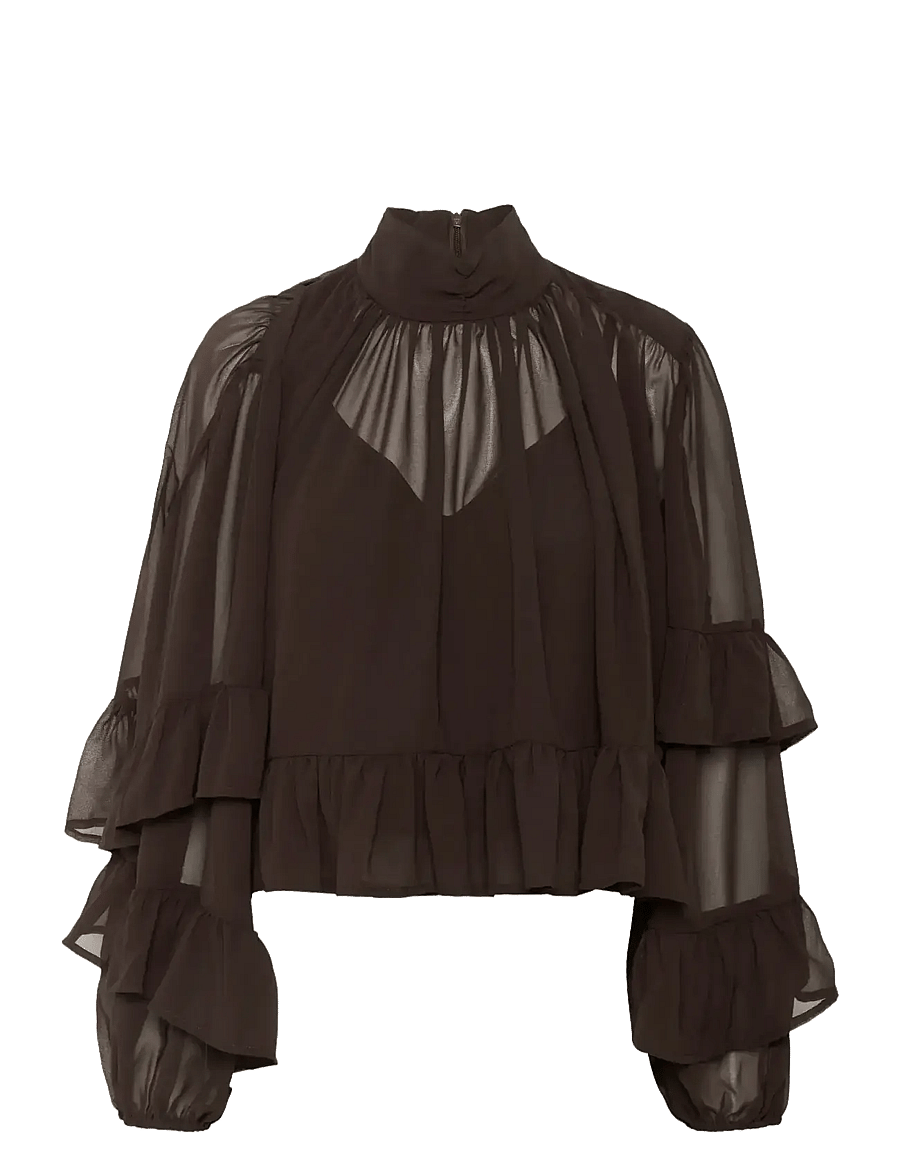 Gestuz - GZmio blouse - langärmelige blusen - molÉ - 1