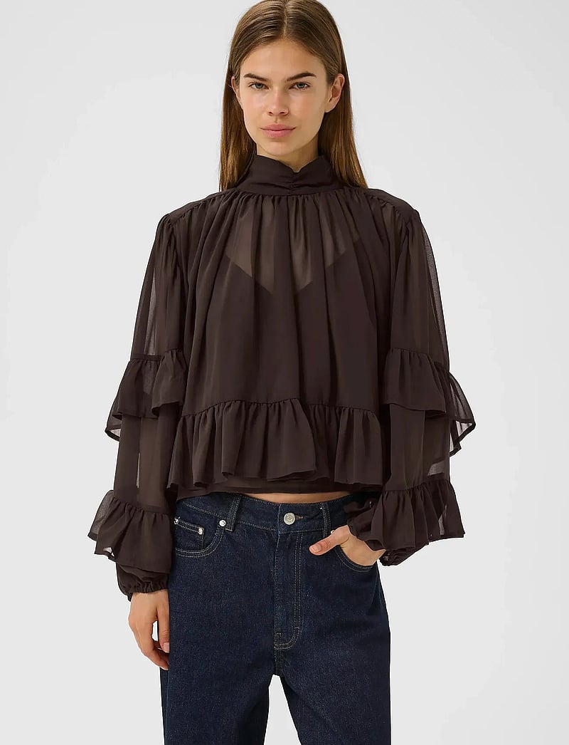 Gestuz - GZmio blouse - langärmlige blusen - molÉ - 0